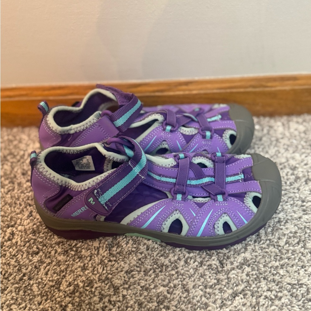 Merrell Girls Shoes Purple Girls H2O Hiker Sandal Sport Hydro Waterproof Size 3